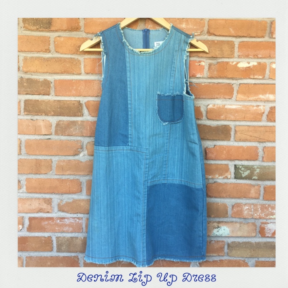 Denim Zip Up Dress